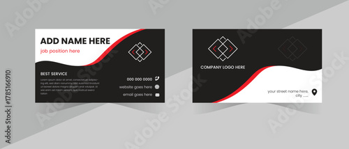 Business card design and modern template design