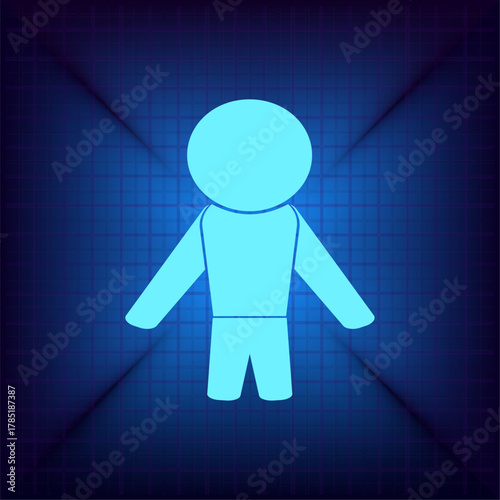 Vector illustration on a blue background