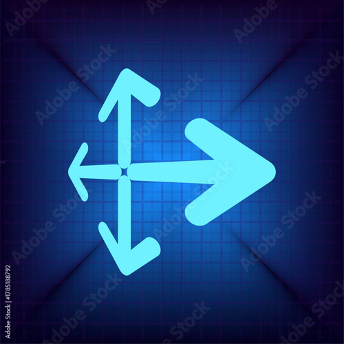 Vector illustration on a blue background