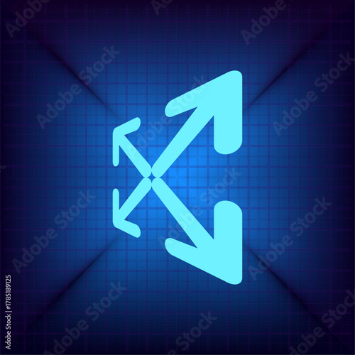 Vector illustration on a blue background