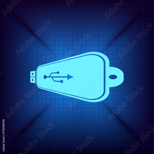 Vector illustration on a blue background