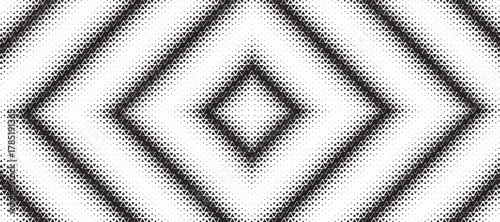 Triangle diamond halftone pattern background. Abstract geometric backdrop with trendy mosaic effect. Dynamic fade.