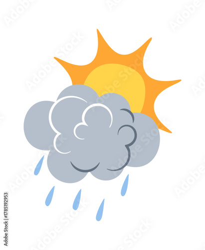 Blind rain atmospheric phenomenon element