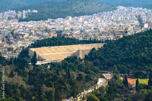 Grecja, Ateny. Widok na antyczny stadion