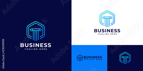 Law Logo – Professional Legal Firm Emblem with Balance Scale Symbol Representing Justice, Trust, and Authority