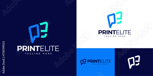 PE Letter Mark Logo – Modern and Minimal Monogram Design for Professional Branding and Corporate Identity