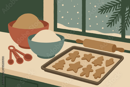 Any labels style tones baking christmas near bliss icon vector kitchen texture