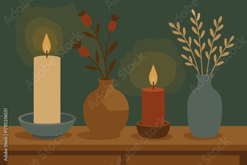 Serenity taupe candlelight cyrillic style brown geometric no warm life paper icon