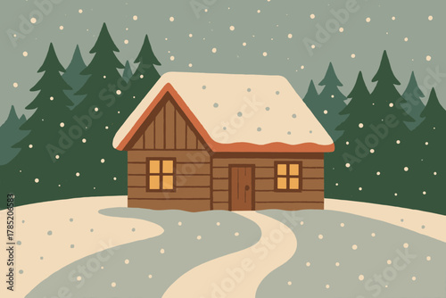 Icon near handmade cohesive serene retreat red snowy no edge vector bubbles