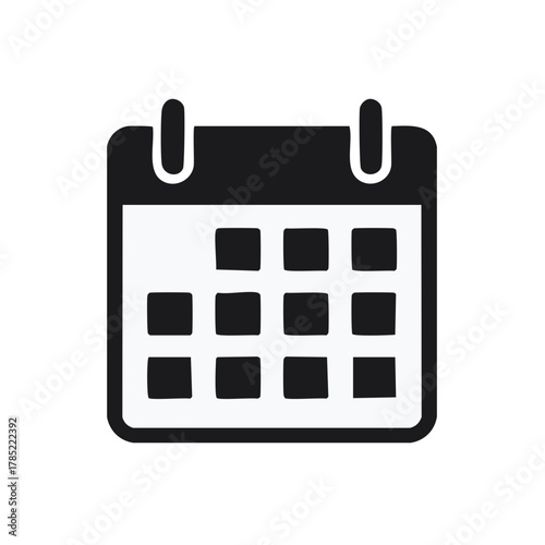 Simple Calendar Icon Scheduling Dates Reminders Events Appointment Planner