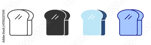 Carbohydrate Icon Set. Designed In Multi Style