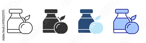 Supplement Icon Set. Designed In Multi Style