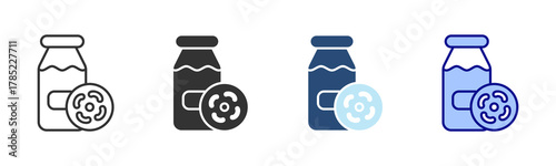 Probiotic Icon Set. Designed In Multi Style