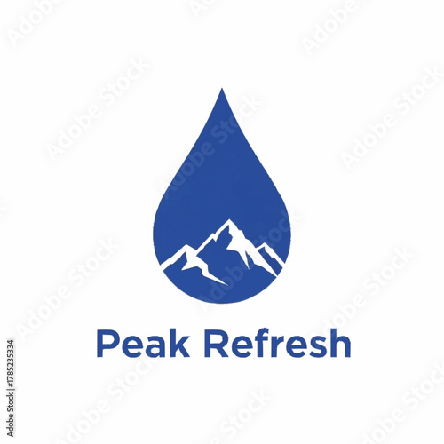 Peak Refresh logo featuring a blue water droplet with mountain peaks inside.