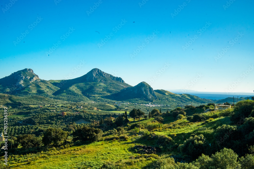 Fototapeta premium View of Mountains on Crete