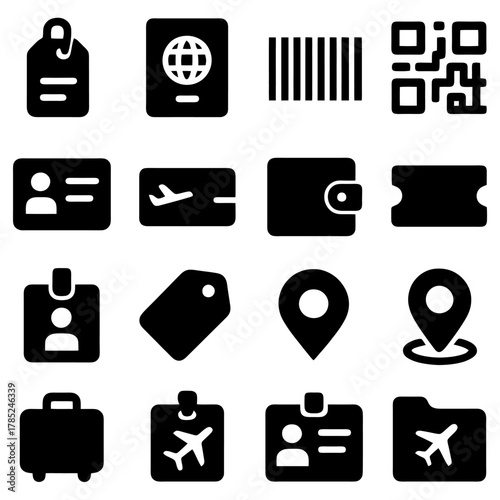 Travel Essentials: An array of essential items for travel, presented in an organized format, conveying information in a structured and easy-to-understand way. 