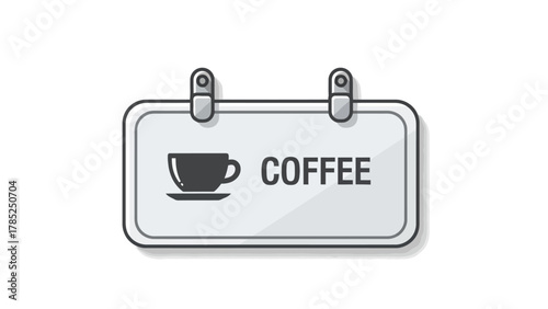 A coffee sign with a cup icon and the word COFFEE