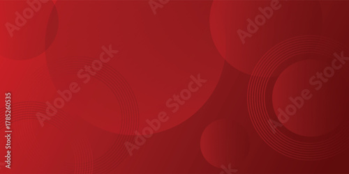 White circle geometric red abstract background gradient modern