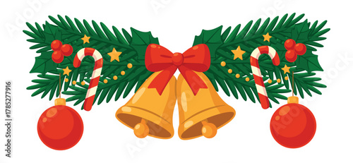 Christmas decoration new year branch