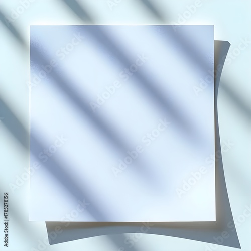 Wallpaper Mural White Square Paper with Soft Shadows for Elegant Minimalist Design Torontodigital.ca