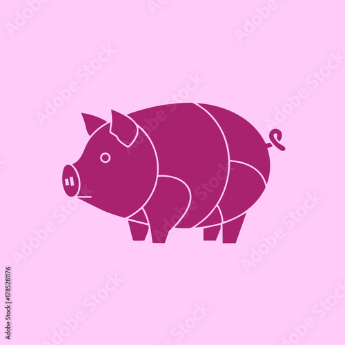 minimalist_pig_logo_illustration_geometric_design
