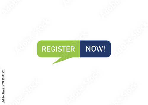 Register Now Icon Flat Style PNG Vector Image