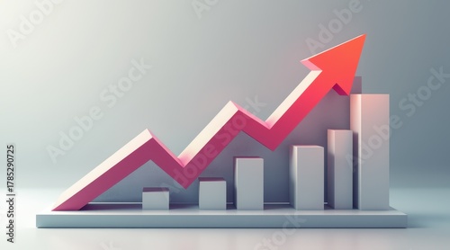 A stylized graph illustrating growth, featuring a rising arrow and ascending bars, symbolizing progress and positive trends in data. Free Download A stylized graph illustrating growth, featuring a rising arrow and ascending bars, symbolizing progress and positive trends in data. - GFXLoad