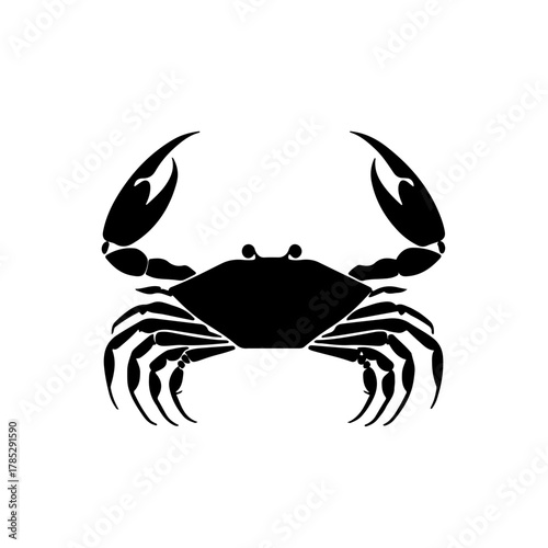 vector illustration of a crab