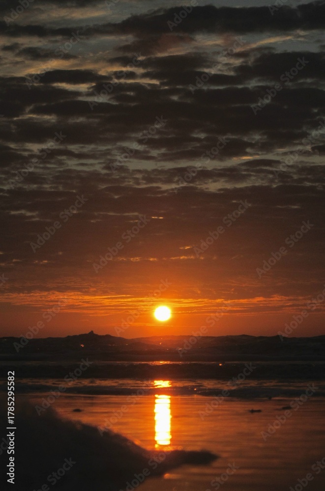 Fototapeta premium sunset on the beach