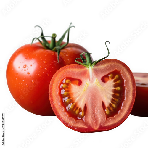 Wallpaper Mural Fresh red tomato isolated on transparent background Torontodigital.ca