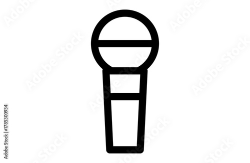 歌や声を表すミニマルなマイクアイコン