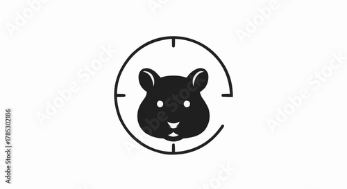 vector illustration of a cartoon rabbit