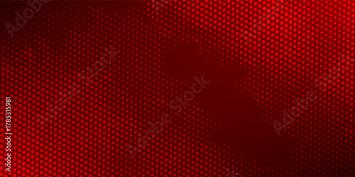 Red gradient with halftone abstract background for backdrop or presentation. red dot background.