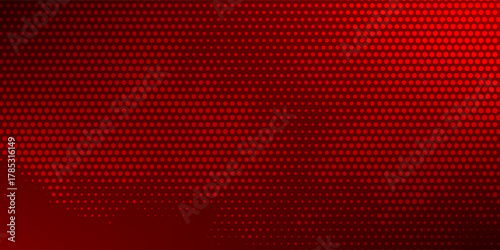 Red gradient with halftone abstract background for backdrop or presentation. red dot background.