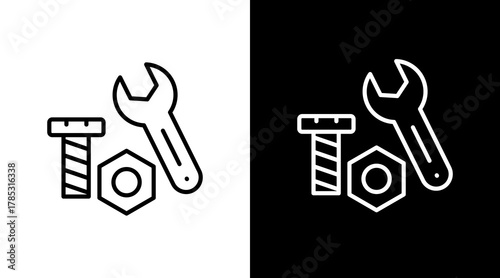 Spare Part  Icon Set Multiple Style Collection