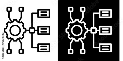 Smart Workflow Icon Set Multiple Style Collection
