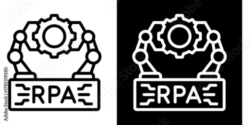 RPA Icon Set Multiple Style Collection