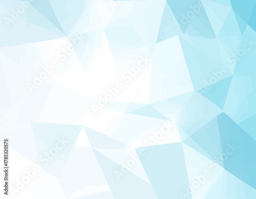Abstract Geometric Background with Blue and White Polygons.