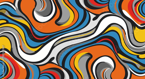 Abstract colorful swirl pattern design for backgrounds