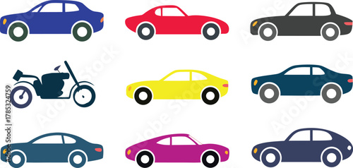 Editable and scalable eps files.  car vector . business card