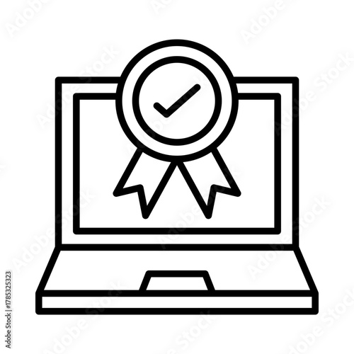 laptop quality icon