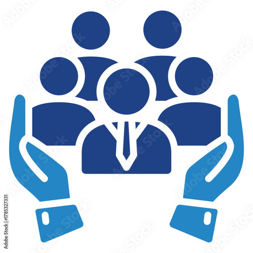 Community Care Mini Illustration Icon. Use For Modern Concept, Print, Ui, Ux Kit, Web And App Development. Vector Related To Business Finance, Management And More