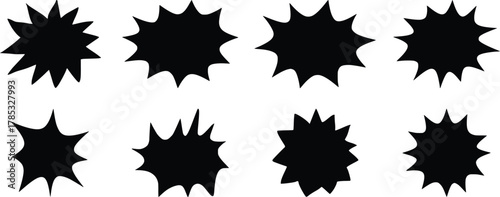 vector set of fire flames