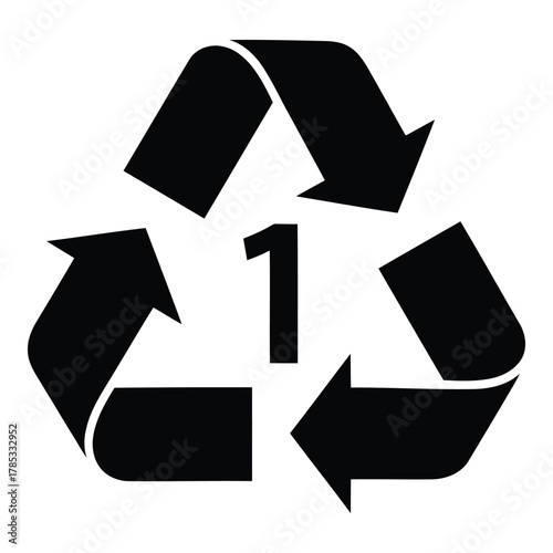 Recycling symbol 1