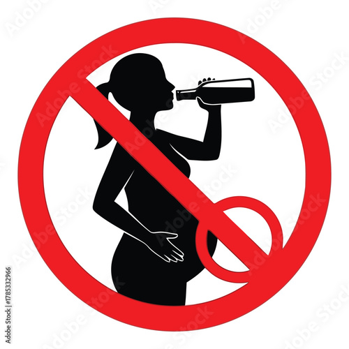 Pregnant woman drinking alcohol prohibition