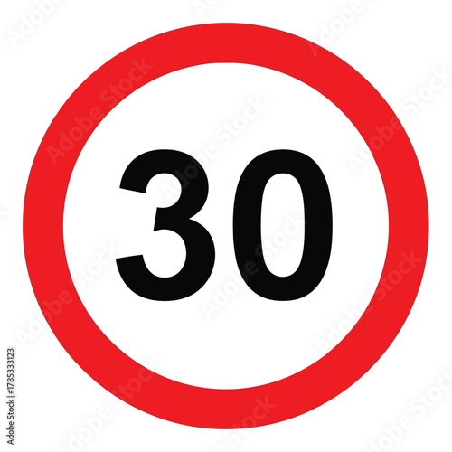 Speed limit 30 sign