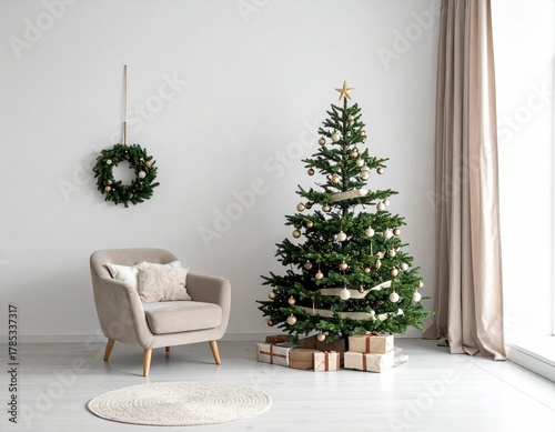 Modern Minimalist Scandinavian Christmas Tree Decoration