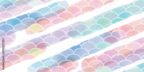 春　和紙　模様　背景　