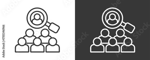 Recruitment Icon Set Vector Collection Isolated In Black And White