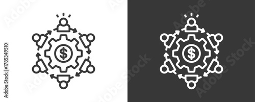 Leadership Icon Set Vector Collection Isolated In Black And White